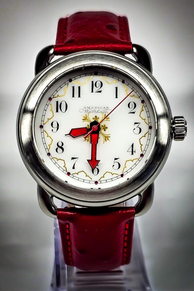 Pocketwatch Elgin Red Red Fancy Elgin Round Case
