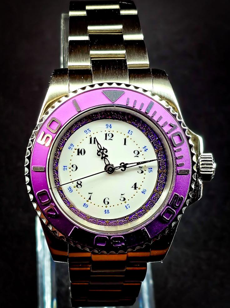 Pocketwatch Swiss Diver Lavender 2