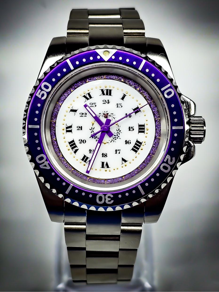Pocketwatch Swiss Diver Purple Swiss Purple Diver