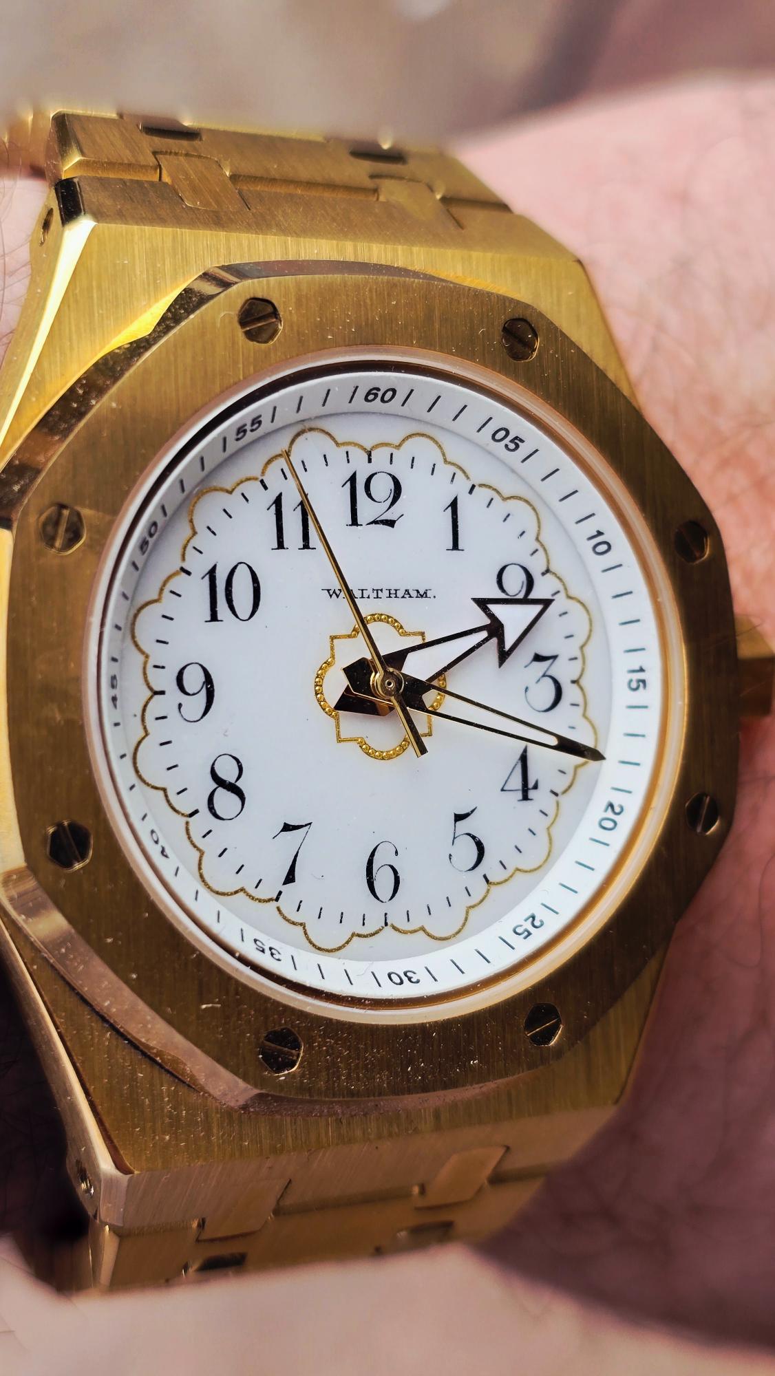 Pocketwatch Waltham Gold RO Gold Waltham Royal Oak